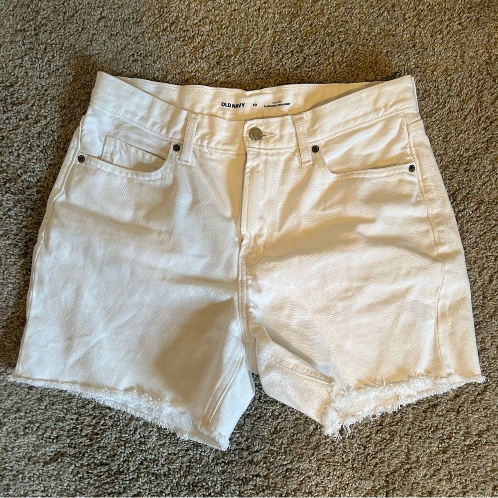 Old Navy White Denim Shorts
